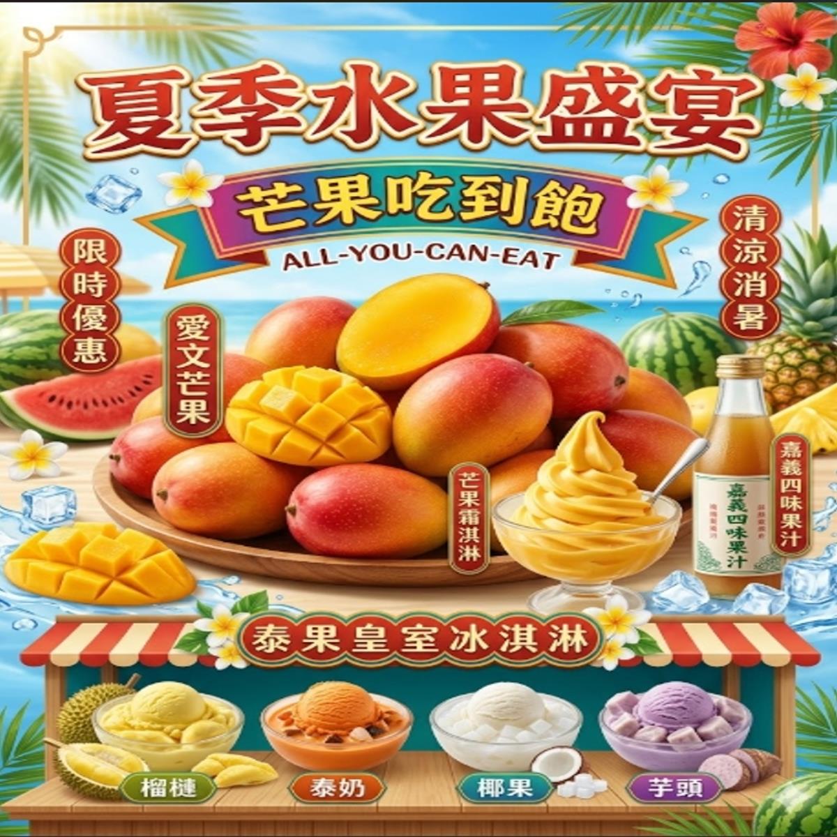 愛文芒果無限吃到飽